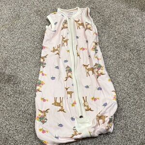 Burt’s Bee Pink Deer and Floral Sleep Sack